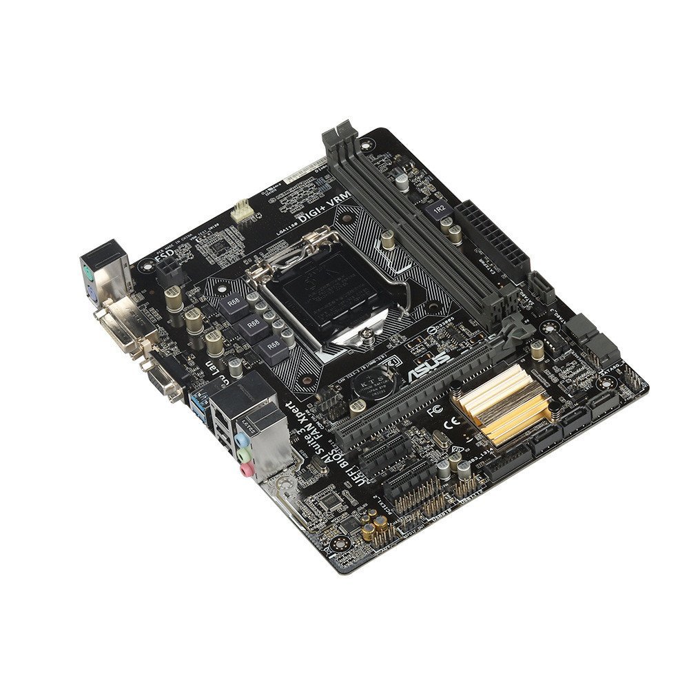 Asus B85M-FPLUS เมนบอร์ดคอมพิวเตอร์ 1150 Pin Dual Quad Core E3-1231V3/i5-4590/4790 ใช้งานได้