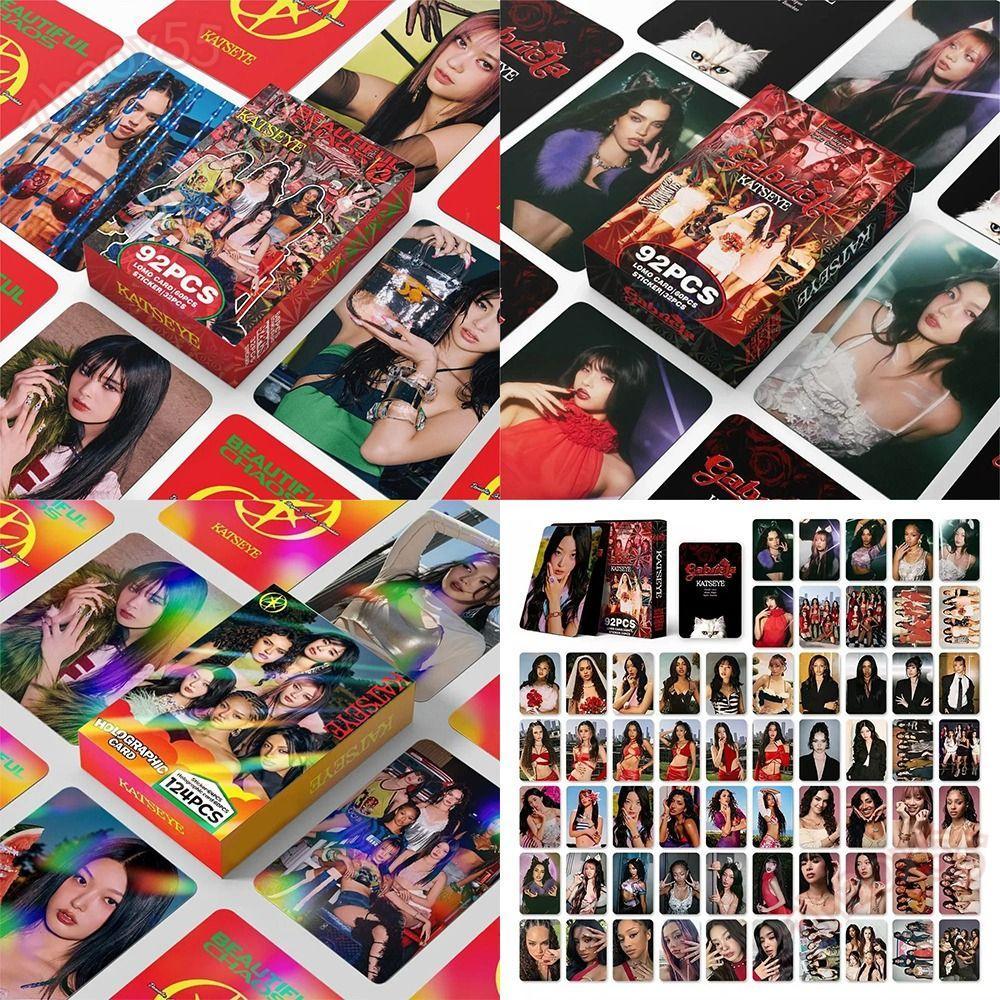 ZHAOX 92/124 ชิ้น KATSEYE อัลบั้ม LOMO การ์ด, MANON MEGAN LARA DANAELA KATSEYE การ์ดรูปถ่าย Lomo, พร
