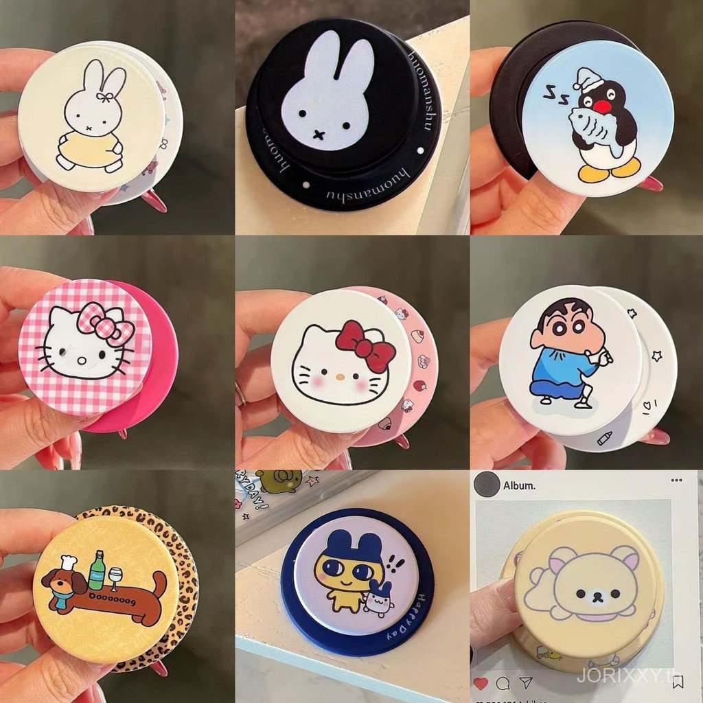 Miffy Rabbit Dachshund kitty Cat เหมาะสําหรับ MagSafe วงเล็บแม่เหล็กการดูดซับที่แข็งแกร่งถุงลมนิรภัยเดสก์ท็อปแบบยืดหดได้ ราคาถูก Shopee Lazada