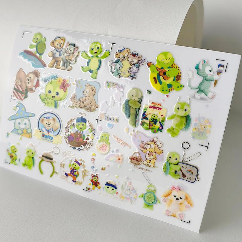 Oremira Daffy Olu Mel 3D กันน้ํา DTF UV Transfer สติกเกอร์รูปลอก