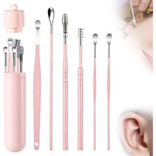 ชุดแคะหูสแตนเลส 6 ชิ้น Ear Cleaning Kit พร้อมหลอดเก็บ สำหรับ…