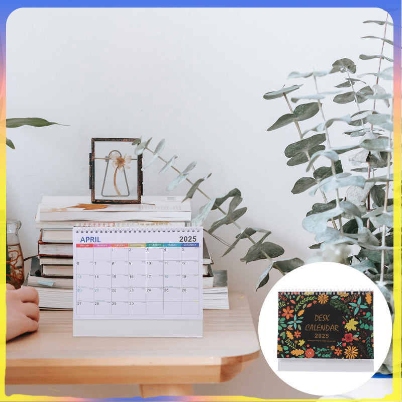 ปฏิทินตั้งโต๊ะ ปฏิทินเกลียว ปีวิชาการ Calander เดสก์ท็อปรายเดือน ตกแต่ง chuangxzh
