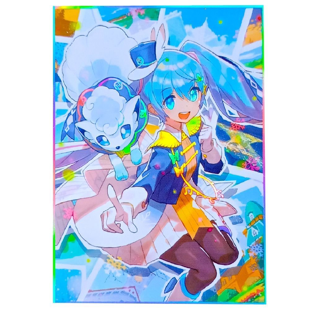 [Limited Edition] Pokémon Card Holder PTCG Hatsune Ice Six-Tail Flash Card Holder Official Case diy 