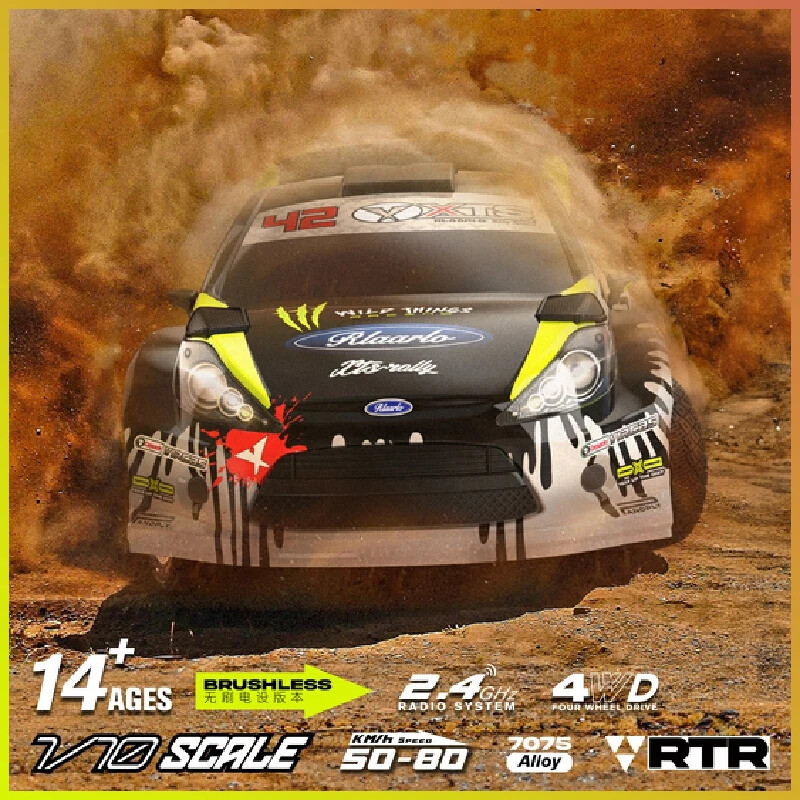 Cars Xts-f10 Rally Car 4wd 1:10 Professional การแข่งขันไฟฟ้าไร้แปรงความเร็วสูง Rally รถรุ่น Rc Hobby