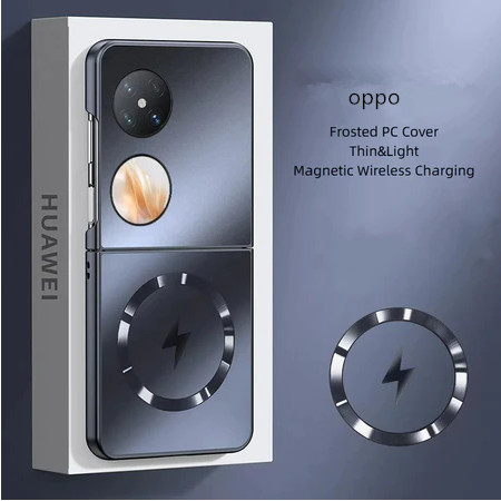 OPPO Find N2/N3 Flip Case Magnetic Wireless PC Hard Flipingเคสโทรศัพท์OPPOค้นหาN2 Flip N3 Flip Case 