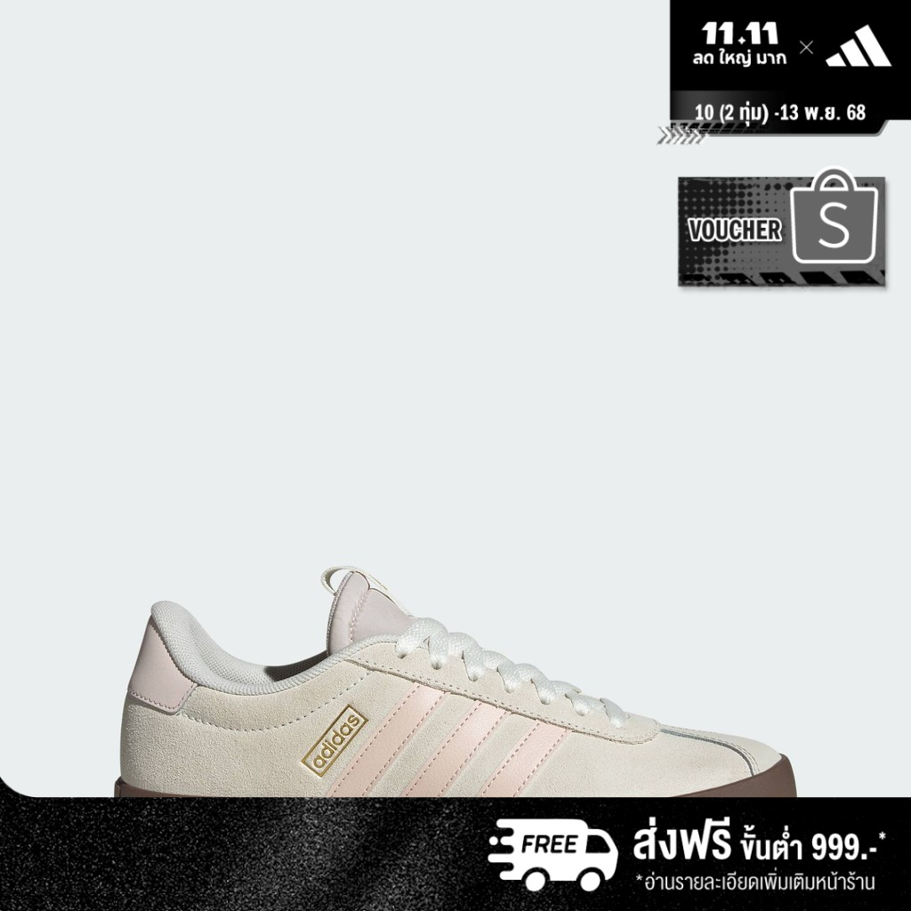 adidas ไลฟ์สไตล์ รองเท้า VL Court 3.0 ผู้หญิง สีขาว JR0954