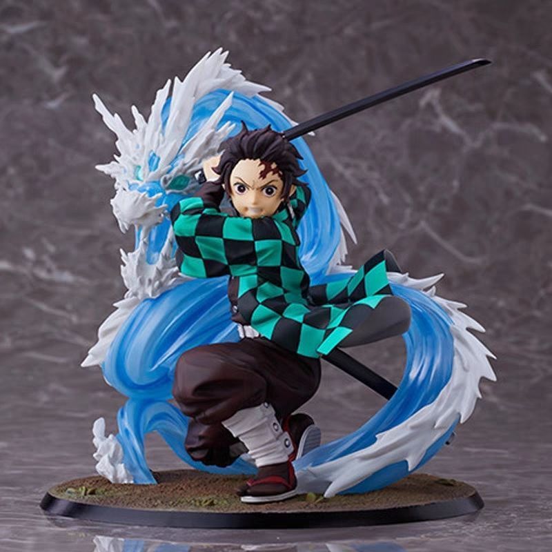 Demon Slayer Yanzhu Dawn Tanjiro พร้อม Dragon Special Effects Purgatory Kyojuro Figure