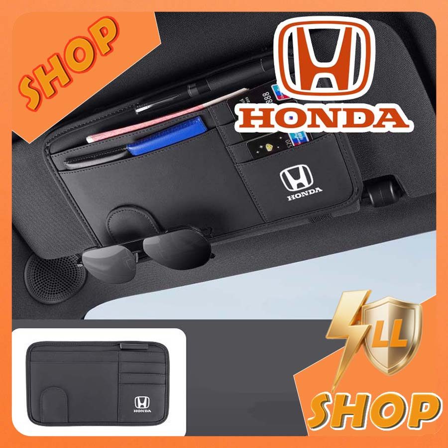 [READY]HONDA HRV Car Sun Visor Storage Bag Glasses Clip Bag CIVIC Body Kit HONDA CITY CRV Car Decora