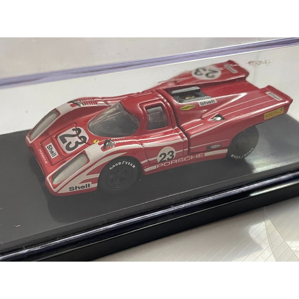 1/64 Hot Wheels Porsche 917K No. 23 100% ชุดฝาหลังสามารถเปิดงานประณีตโรงงานเดิมติดตั้งกล่องแสดงหมายเ