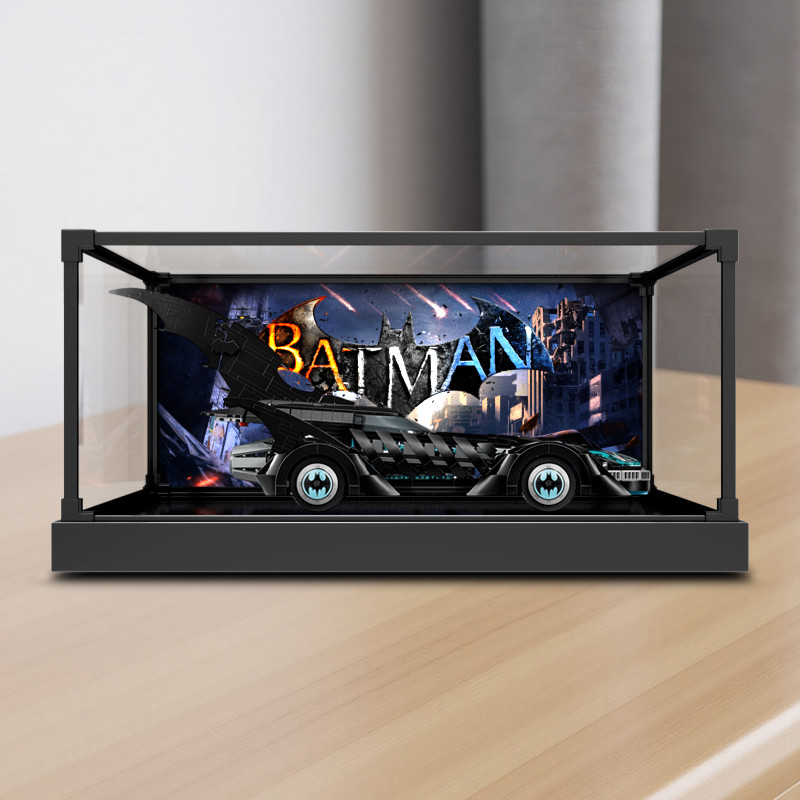 [ไม่รวมรุ่น] กล่องเก็บของอะคริลิคเหมาะสําหรับบล็อกตัวต่อซูเปอร์ฮีโร่ 76304 Batman Eternal Chariot ปร