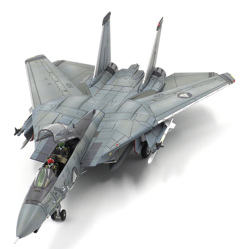 เครื่องบินรุ่นโลหะผสม Calibre Wings 1:72 f14 Macross ZERO F-14A++ Super Tomcat Fighter