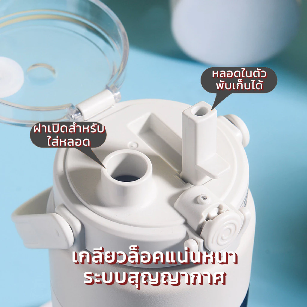 แก้วเก็บความเย็น1200ml สแตนเลส316 แก้สน้ำสแตนเลส แก้วน้ำ แก้วเก็บอุณหภูมิ แก้วเยติ ฝา 2in1 thumbnail 7