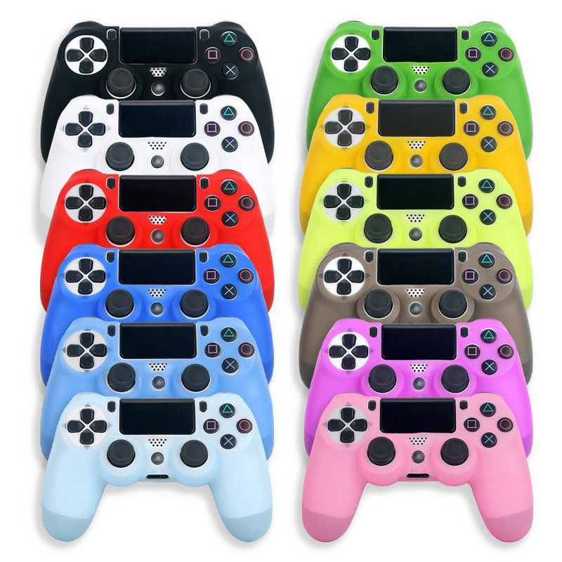 P PS4 Handle Silicone Case Playstation 4 SLIM PS4 PRO Handle Protective Case เคสยางนุ่ม