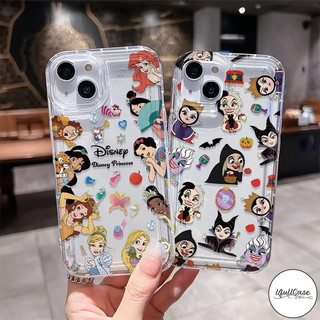 ปกการ์ตูน17 13 สำหรับIPhone 17 Air 15 13 11 12 16 14 Pro Max X XR XS Max 7 15 Plus SE เคสใสลายเจ้าหญิงดิสนีย์สุดเทรนด์