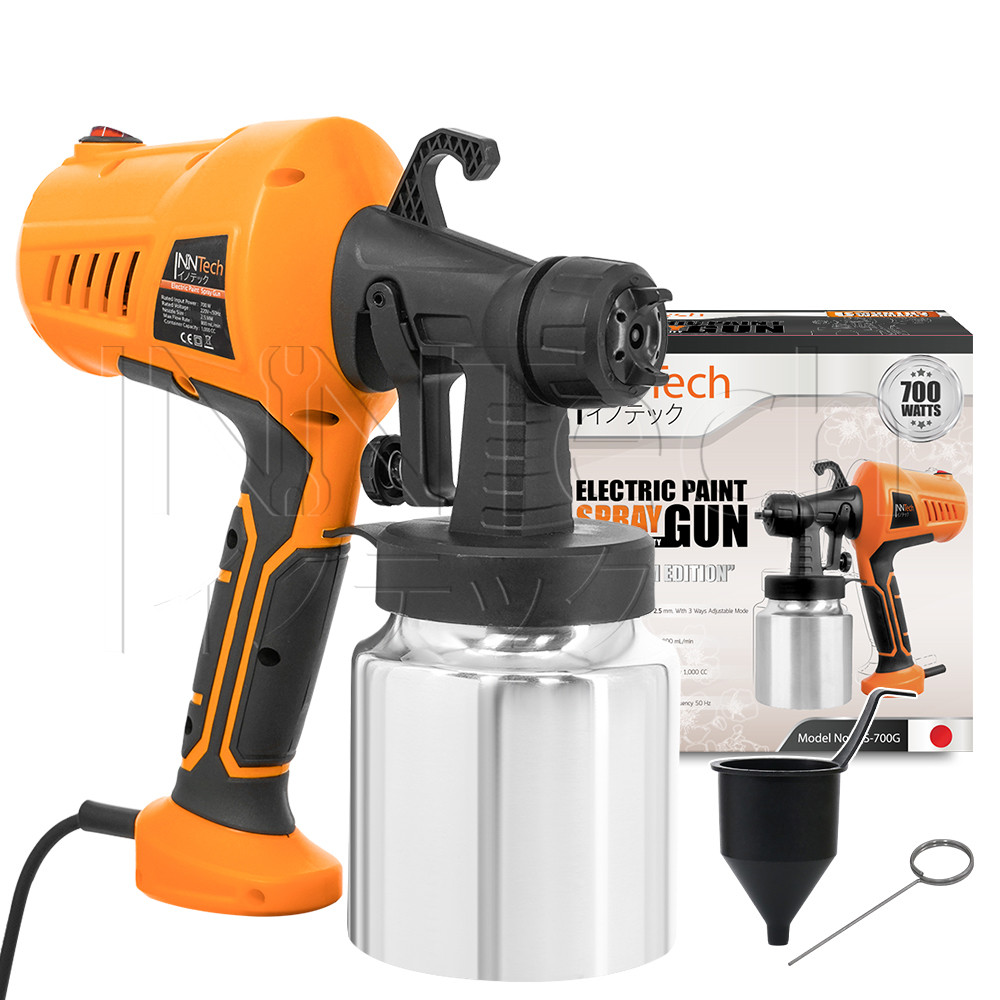 InnTech เครื่องพ่นสี กาพ่นสีไฟฟ้า 700 วัตต์ 1,000CC รุ่นงานหนัก PS-700G Electric Paint Spray Gun