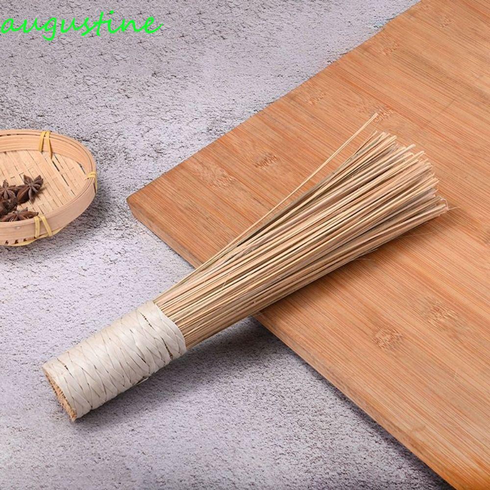 AUGUSTINE เครื่องมือทําความสะอาดห้องครัวไม้ไผ่ทนทานเครื่องขัดจานแบบดั้งเดิม