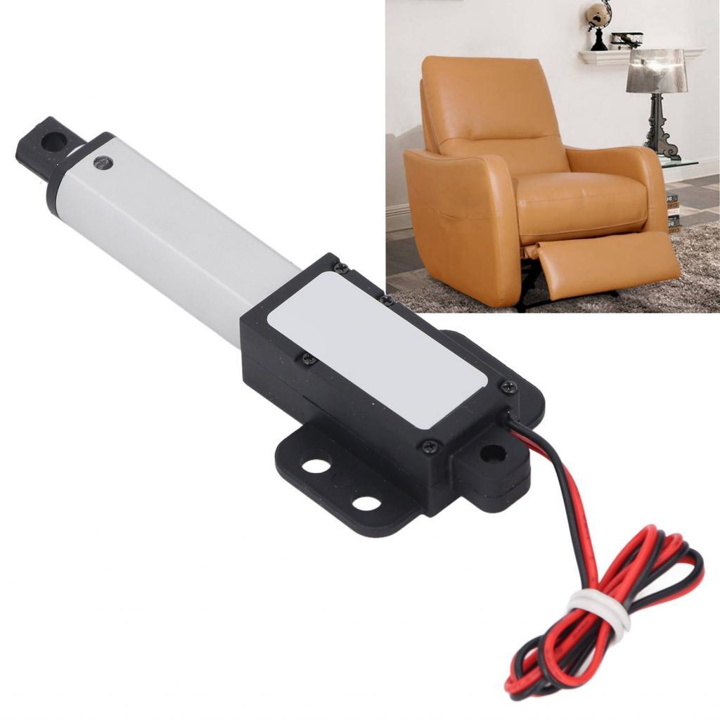 Mini Linear Actuatorกันน้ำอลูมิเนียมหลอด 20N Thrust ABS Connector 24V DC 50 มม.30 มิลลิเมตร/วินาทีคว