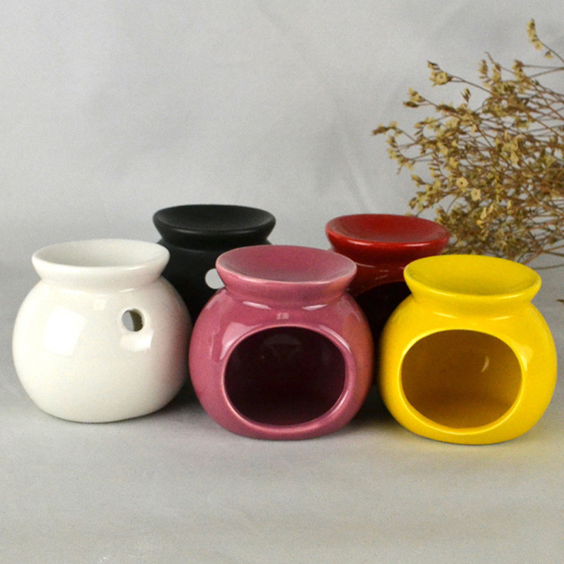 Ceramic Essential Oil Burner Incense Mini Candle Holder Colorful Ceramic Crafts Aromatherapy Diffuse