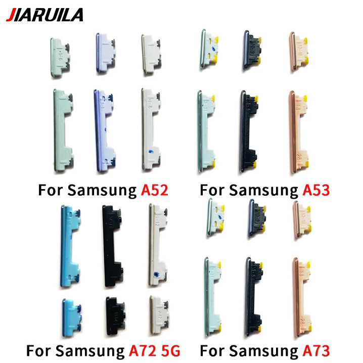 ปุ่มสวิตช์นอก สําหรับ Samsung A53 A73 A52 A72 5G ปุ่มกด ปุ่มกดข้าง ปุ่มลดเสียง ปุ่มเพิ่มเสียง อะไหล่ทดแทน