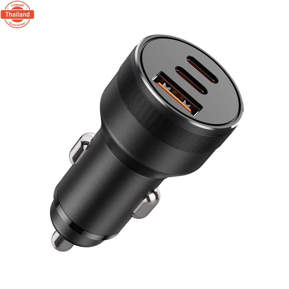 OWIRE 78W Car Charger ที่ชาร์จศัพท์ในรถยนต์ 2Type C+USB หัวชาร์จในรถ QC3.0 PD30W 3 ช่อง For Xiaomi i