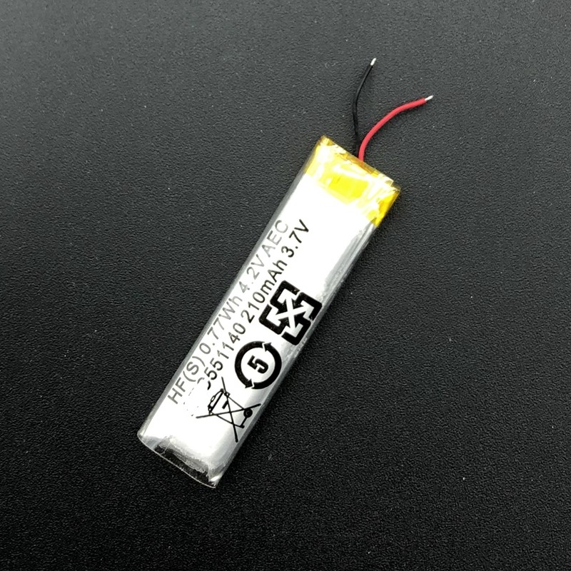 501140แบตเตอรี่ที่ใช้งานได้ 501040 551040 551140 601040แบตเตอรี่ชุดหูฟังบลูทูธ 210mAh