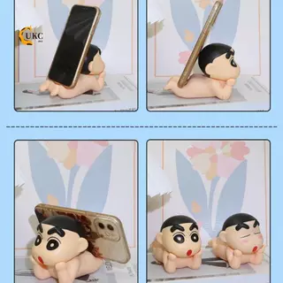 Lazy Crayon Shin-chan ที่วางโทรศัพท์มือถือ-ของเล่นอาบน้ําตลกอินเทรนด์การออกแบบตา