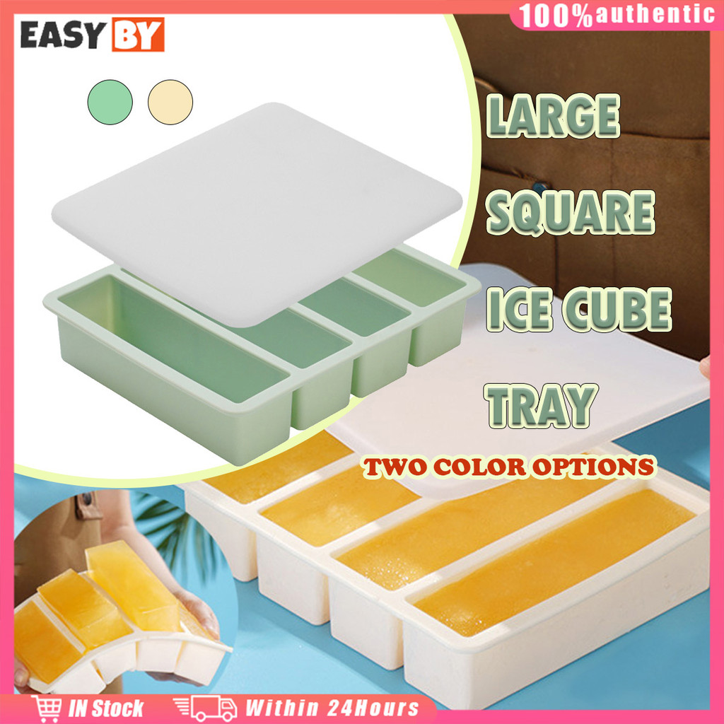 จัดส่งรวดเร็ว 4ช่อง แม่พิมพ์น้ำแข็งซิลิโคน แบบแท่ง ทรงกลม ถาดน้ำแข็ง DIY สร้างสรรค์ ก้อนน้ำแข็ง สำหรับทำเครื่องดื่ม
