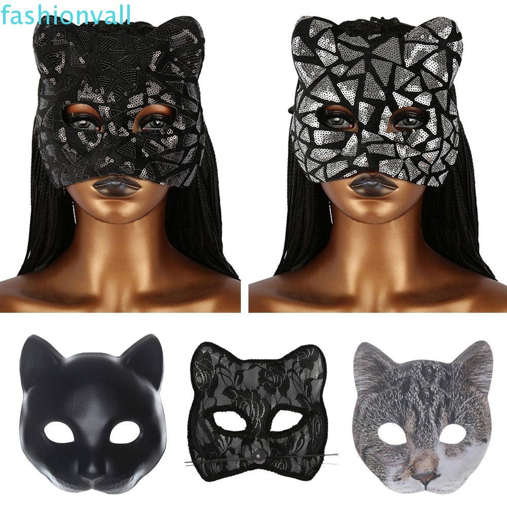 FASHIONVALL Masquerade , Party Makeup Ball Venetian Party Cat Girl , Half Face EVA Eye