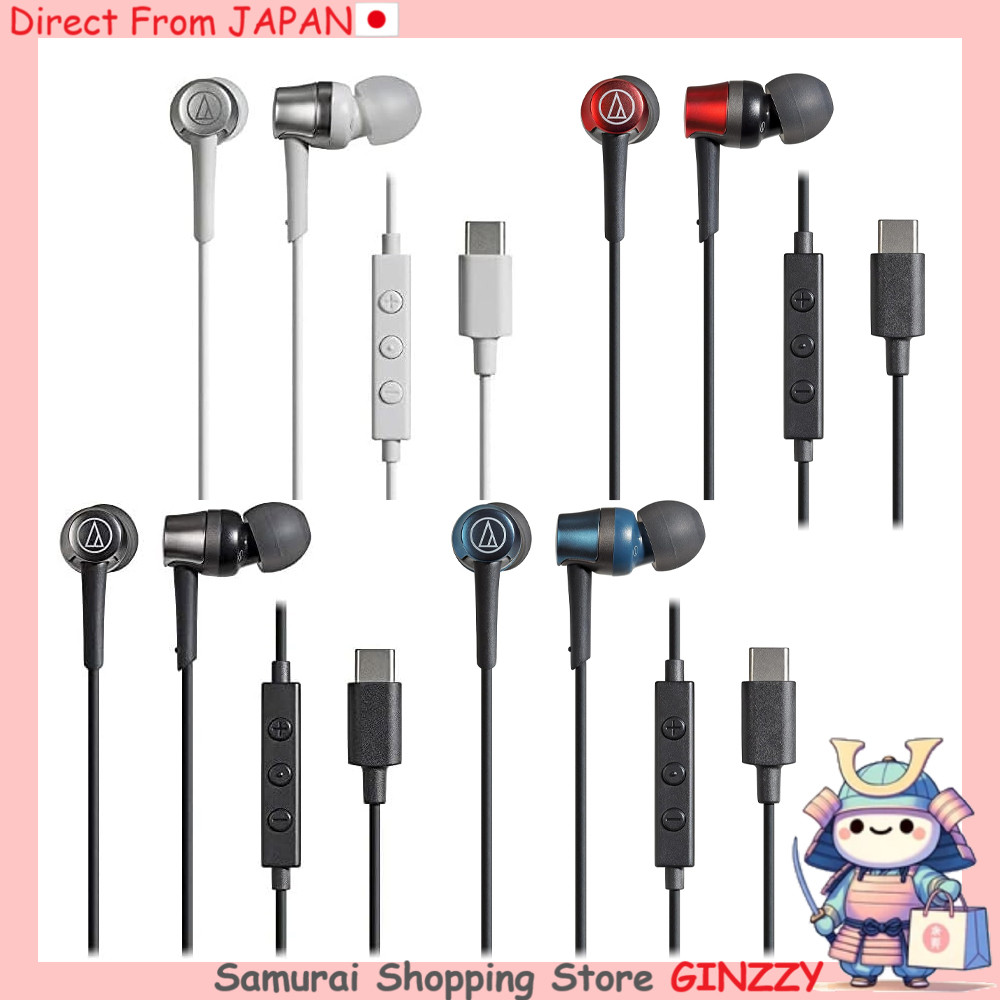 หูฟังมีไมโครโฟน Audio-Technica แบบมีสาย USB Type-C 1.2m แบบอินเอียร์ ญี่ปุ่น