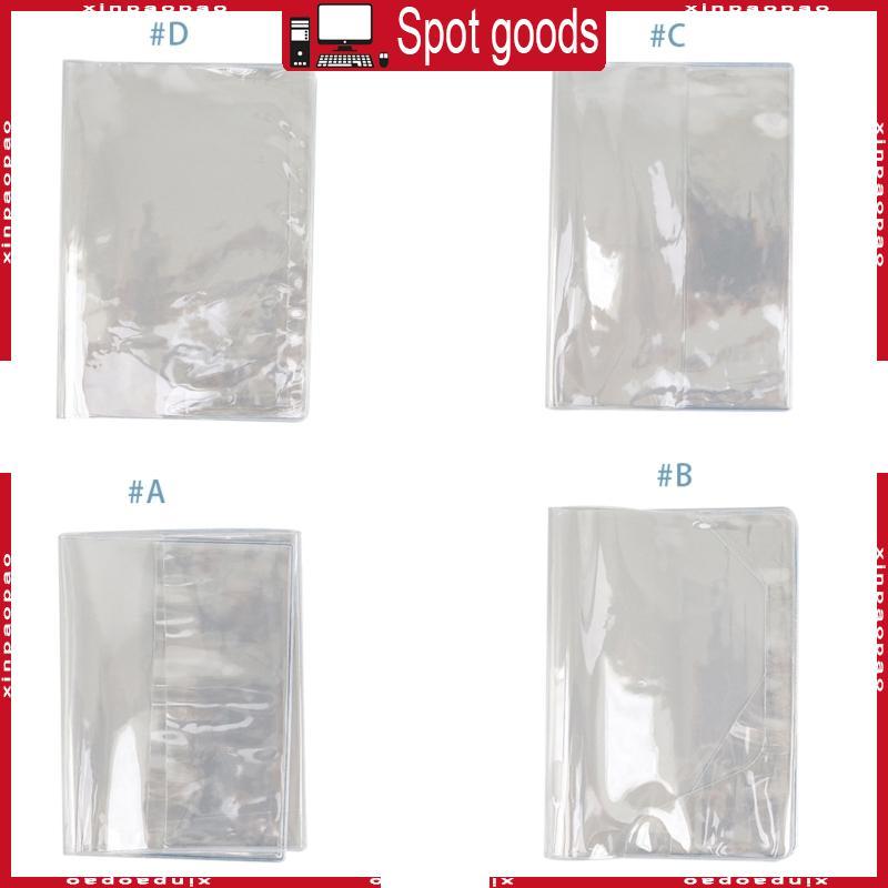 XI โปร่งใส PVC Book Sleeve A6 A5 BooK Cover Binder ปกโน้ตบุ๊คกันน้ํา