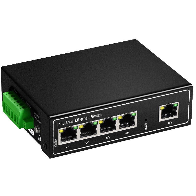 (() Opel เชื่อมต่อกัน 100M Dual Power เกรดอุตสาหกรรม POED805F สวิตช์พอร์ต aopre Guide Rail ประเภทแรง