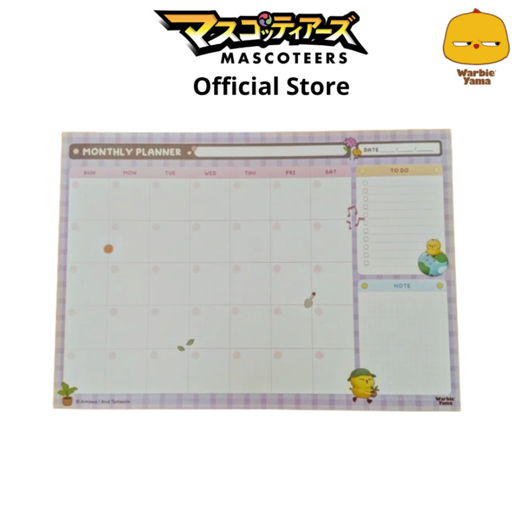 WARBIE วาร์บี้ Warbie Planner Pad A3 Monthly แพลนเนอร์ฉีกได้
