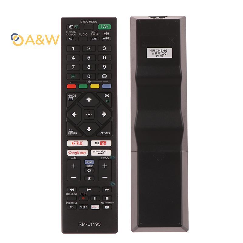 A & W Universal สมาร์ททีวีรีโมทคอนโทรลสําหรับ Sony LCD LED Bravia TV RM-L1195 RM-YD005 RM-YD092 RM-Y