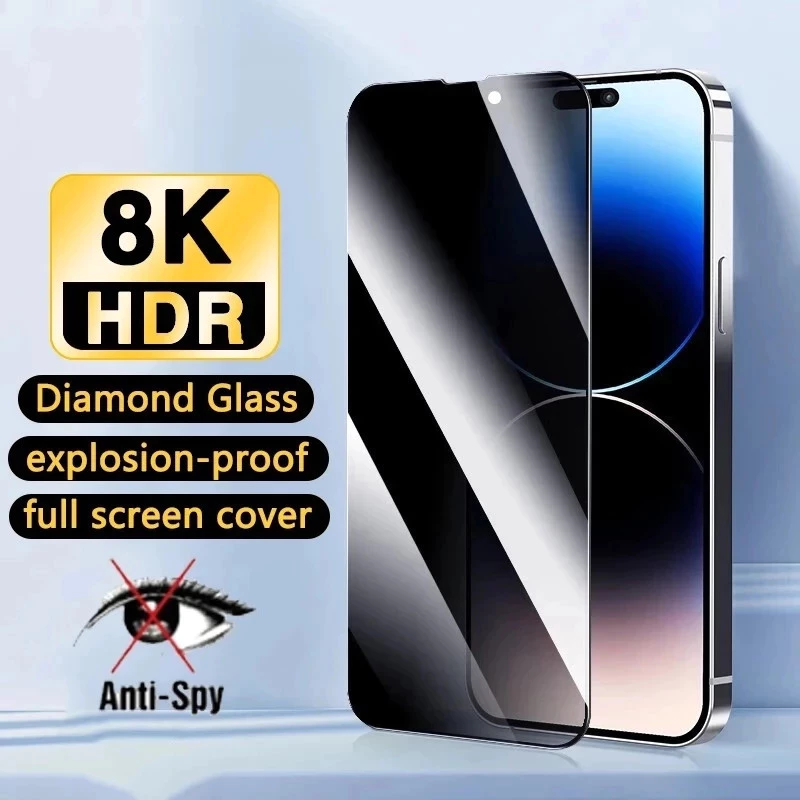 ฟิล์มป้องกันความเป็นส่วนตัว for iPhone 17 Pro Max 11 12 13 14 15 pro max privacy protection film เข้ากันได้กับ ไอโฟน#10D