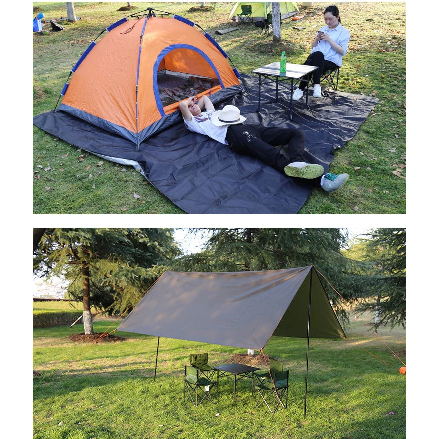 กราวชีท 300x300 cm แผ่นปูรองพื้นเต็นท์ ผ้า Oxford 210D กันน้ำ thumbnail 7