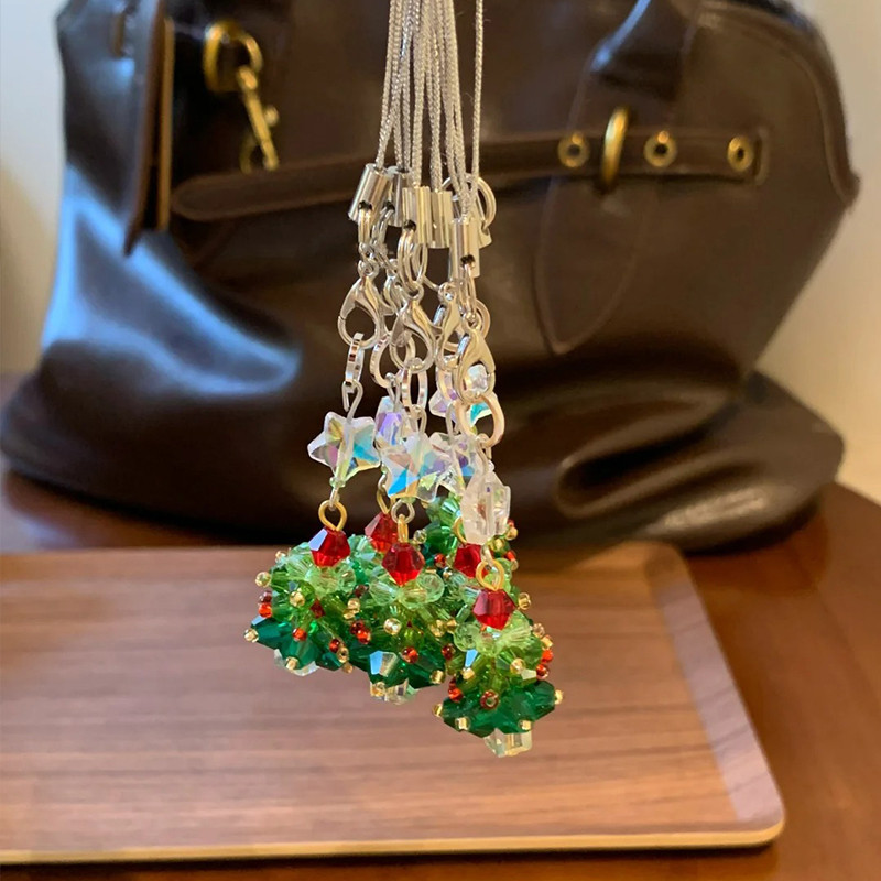 อุปกรณ์ประดับมือถือแบบสร้างสรรค์ลูกปัดโซ่ ทำมือ ขนาดเล็ก เหมาะสำหรับเป็นของขวัญในเทศกาลวันหยุด - รูปที่ 5