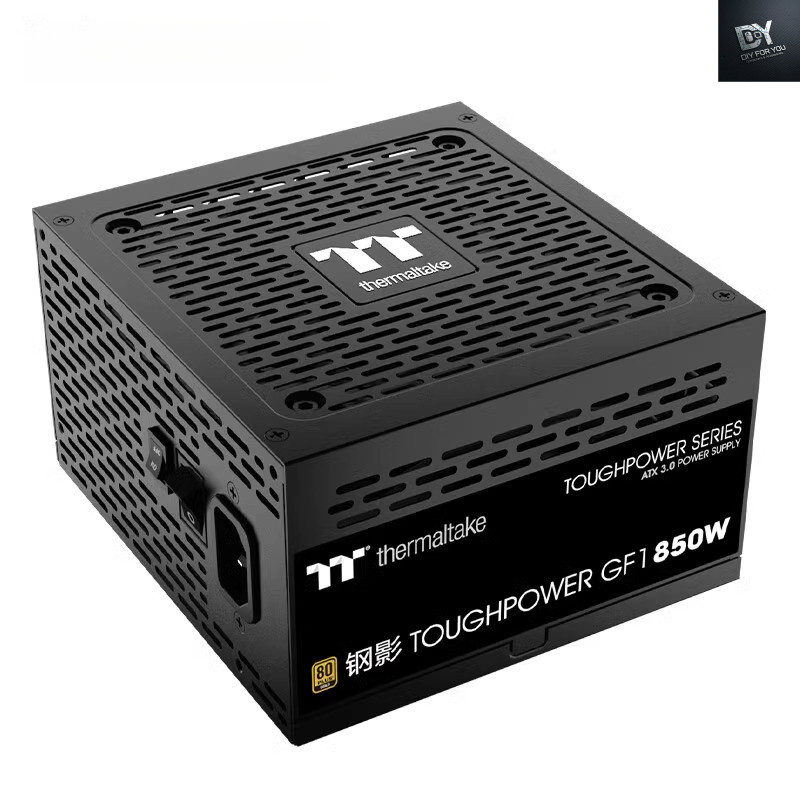 Dfy 850w psu power supply ATX3.0 แหล่งจ่ายไฟคอมพิวเตอร์ Tt  Steel Shadow GF1 Rated 850W Gold Full Mo