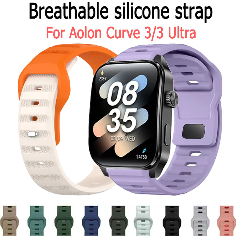 สายนาฬิกา ซิลิโคน สำหรับ aolon curve 3 curve 3 ultra