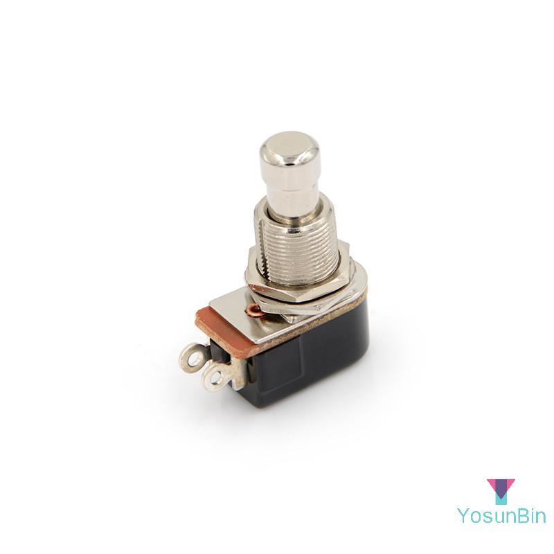 YosunBin] สวิตช์กีตาร์ไฟฟ้าใหม่ Momentary Push Button Foot Switch SPST ใหม่
