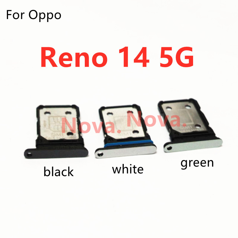 ถาดซิมการ์ดสําหรับ Oppo Reno 14 5G Reno14 อะไหล่มือถือ