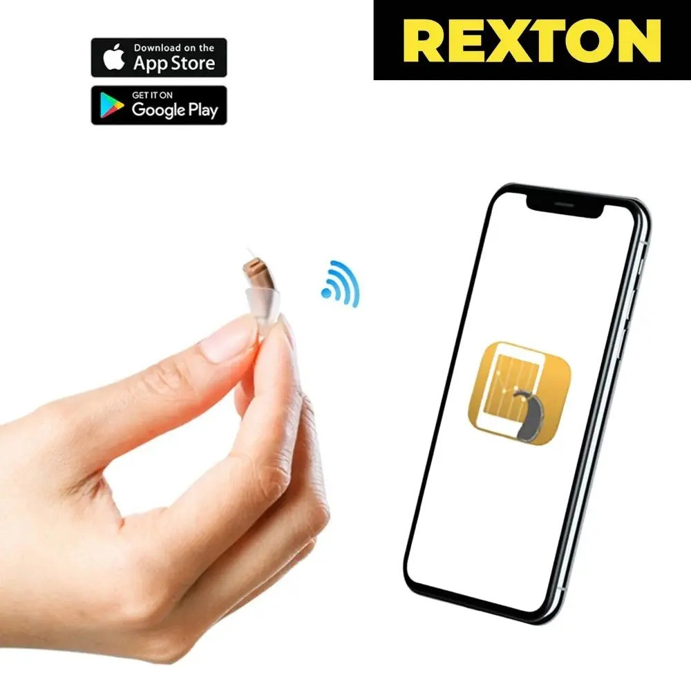 Rexton Mini Digital Hearing Aid โทรศัพท์มือถือระยะไกลปรับโปรแกรมเครื่องช่วยฟังสําหรับ Elde Former Si