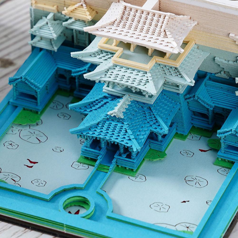 3d ปฏิทินตั้งโต๊ะ 2025 3d Memo Pad ปฏิทินตกแต่งสําหรับ House Birthday Art ปฏิทิน F8t1