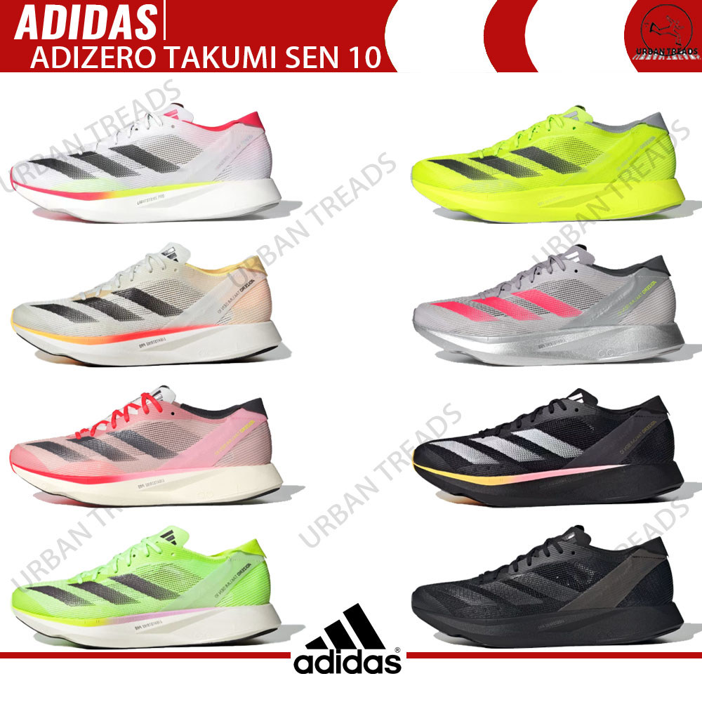 แท้/มีพร้อมส่ง + Preorder👉【ADIDAS Adizero Takumi Sen 10】รยูนิเซ็กส์ รองเท้าวิ่ง ดูดซับแรงกระแทก รุ่น