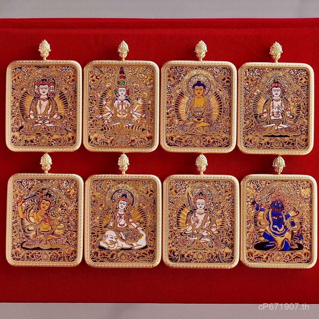 Tangka จี้ Amulet สร้อยคอย่านวัฒนธรรมเชิงสร้างสรรค์ Qinghai RB9U