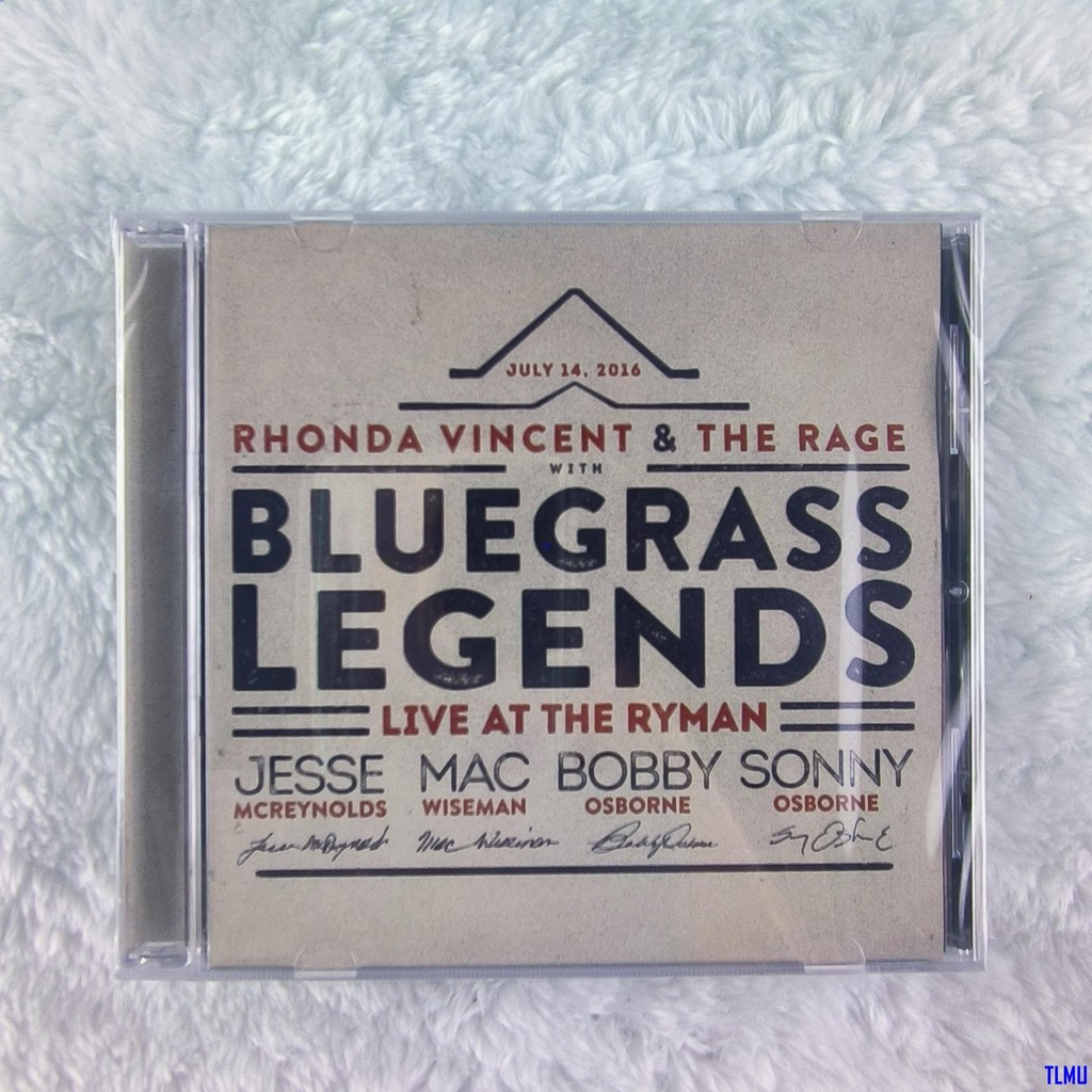 Z006 Rhonda Vincent & The Rage With Bluegrass Legends Live At The Ryman CD Album C0103