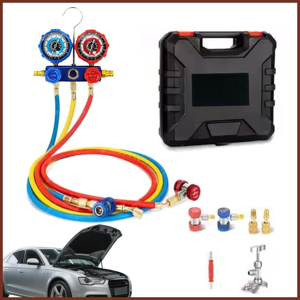 Hvac ชุดเกจวัดสารทําความเย็นชุดสารทําความเย็นชุดเติมสารทําความเย็นสําหรับรถบ้านซ่อม Workshop Seasona