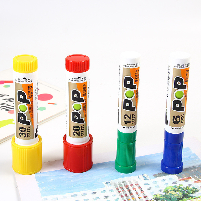 Zhi ยี่ห้อ POP Art Design Hand-Painted โปสเตอร์โฆษณาปากกาขนาดใหญ่หนาหัว Oily Marker Marker Marker MA
