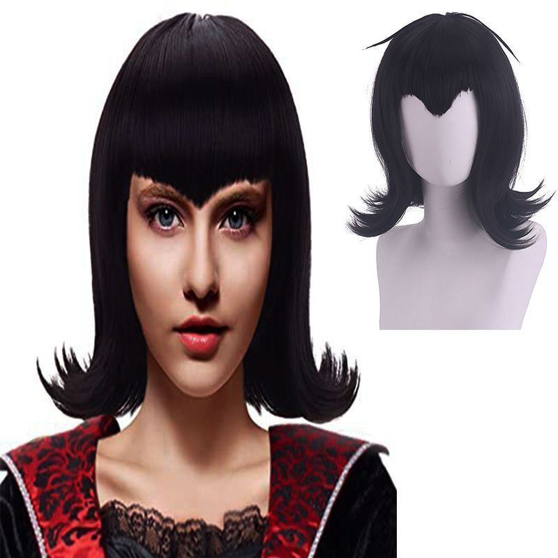 ZSD Vampire Girl Mavis Mavis Reverse Black Short Hair Coslay Wig