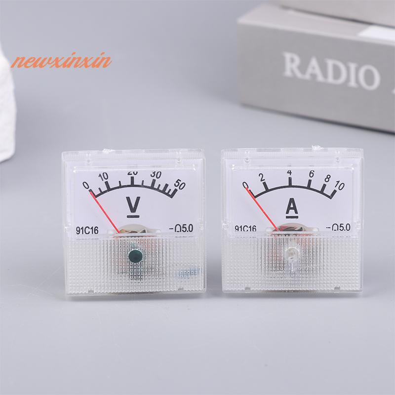 [NT-t] AC 150-300V DC 10-250V DC 5-75A แอมป์มิเตอร์ Mini แรงดันไฟฟ้าเครื่องทดสอบเครื่องทดสอบ Analog 