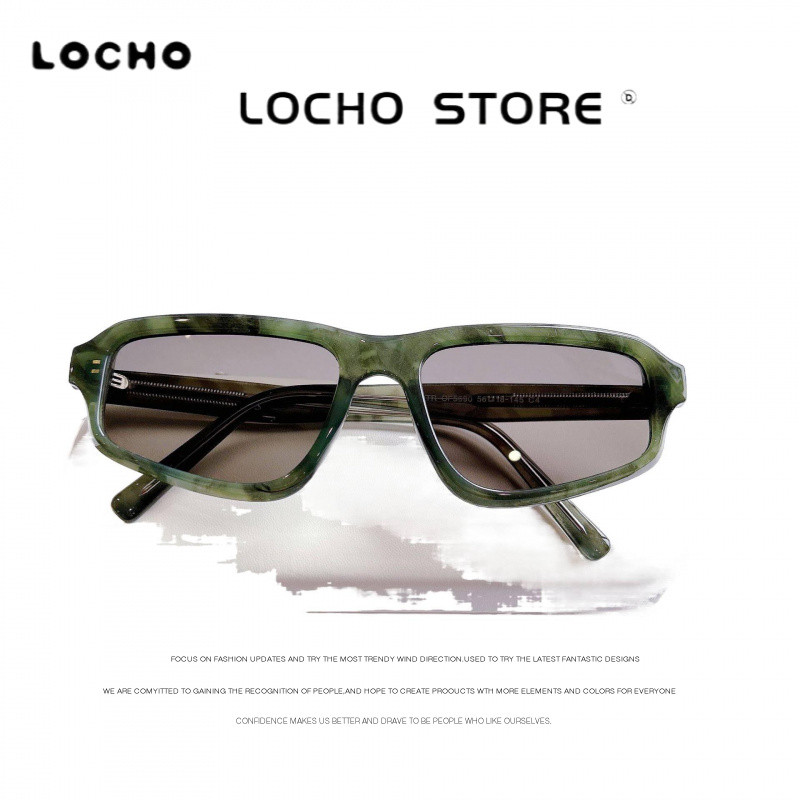 LOCHO แว่นกันแดด TR90 สำหรับผู้ชายและผู้หญิง การออกแบบที่โดดเด่นและทันสมัย เหมาะกับซันไชน์ในฤดูร้อน